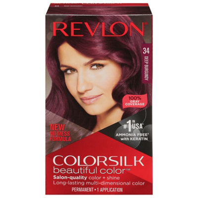 Revlon Colorsilk 034 Deep Burgundy Hair Color - .290 Lb - Image 3