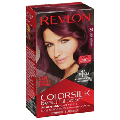 Revlon Colorsilk 034 Deep Burgundy Hair Color - .290 Lb - Image 2