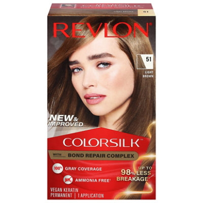 Revlon ColorSilk 051 Light Brown - 0.29 Lb - Image 2
