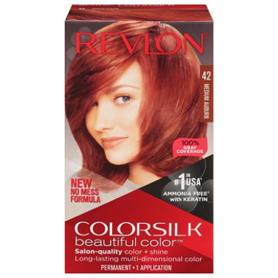 Revlon ColorSilk Beautiful Color Number 42 Medium Auburn - 0.29 Lb - Image 3
