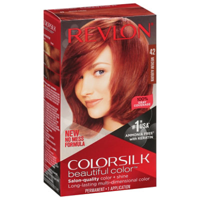 Revlon ColorSilk Beautiful Color Number 42 Medium Auburn - 0.29 Lb - Image 2