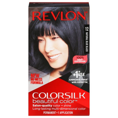 Revlon ColorSilk 012 Natural Blue Black - 0.29 Lb - Image 3