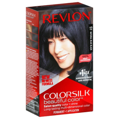 Revlon ColorSilk 012 Natural Blue Black - 0.29 Lb - Image 2