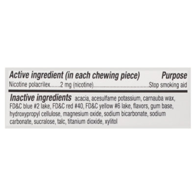 Rugby Nicotine Gum Fruit 2mg - 100 CT - Image 3