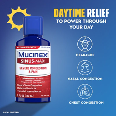 Mucinex Sinus-max Severe Congestion/pain & Nightshift Sinus Combo - 12 FZ - Image 6