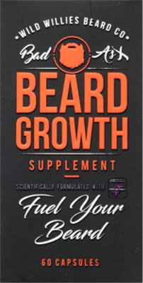 Wild Willies Beard Growth Vit Supplement - 60 CT - Image 2