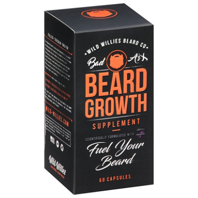 Wild Willies Beard Growth Vit Supplement - 60 CT - Image 1