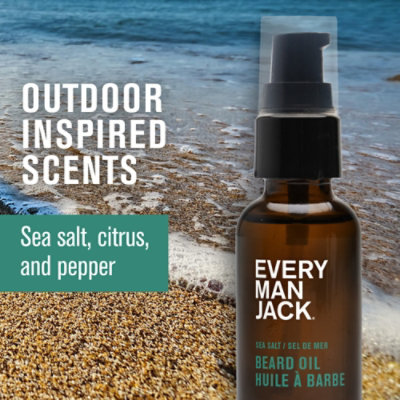 Every Man Jack Sea Salt Fragrance Beard Oil For Men - 1 Oz - Image 3