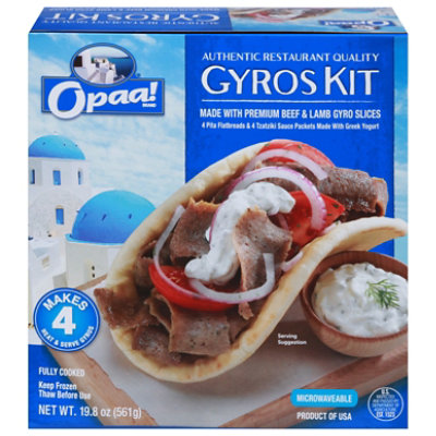 Opaa! Gyros Sandwhich Kit 4 Count - 19.8 Oz - Image 3