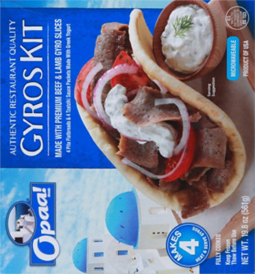 Opaa! Gyros Sandwhich Kit 4 Count - 19.8 Oz - Image 6