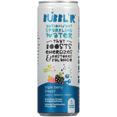 Bubbl'r Triple Berry Breezer Sparkling Water - 12 Fl. Oz. - Image 3