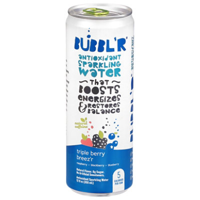 Bubbl'r Triple Berry Breezer Sparkling Water - 12 Fl. Oz. - Image 1