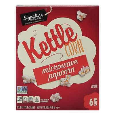 Signature SELECT Kettle Corn Microwave Popcorn - 6-2.8 Oz - Image 3