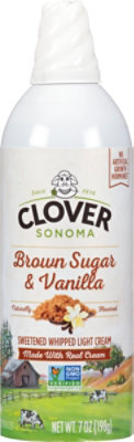 Clover Sonoma Brown Sugar & Vanilla Light Whipped Cream - 7 Oz - Image 2
