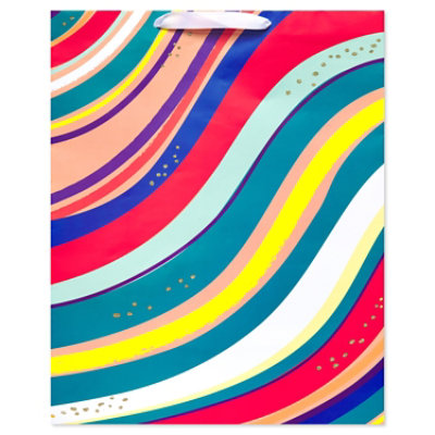 American Greetings Multicolored Stripes Extra Large Gift Bag - Each - Image 2