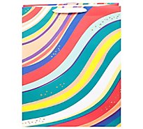 American Greetings Multicolored Stripes Extra Large Gift Bag - Each