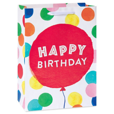 American Greetings Happy Birthday Balloon Medium Gift Bag - Each - Image 1