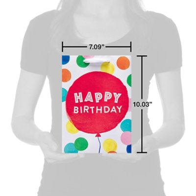 American Greetings Happy Birthday Balloon Medium Gift Bag - Each - Image 4