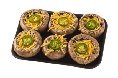 Mushrooms Crimini Stuffed With Cheddar Jalapeno Cheese - 8 Oz - Image 1