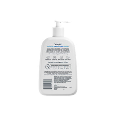 Cetaphil Hydrating Foaming Cream Cleanser Dry to Normal Sensitive Skin - 16 Fl. Oz. - Image 7