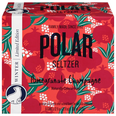 Polar Seltzer Pomegranate Champagne 6-12fz - 6-12 FZ - Image 3