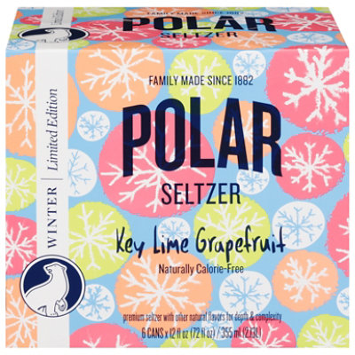 Polar Seltzer Key Lime Grapefruit 6-12fz - 6-12 FZ - Image 3