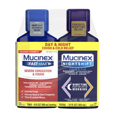 Mucinex Fstmax Cough C&f 2x6 Fl Oz - 12 FZ - Image 2