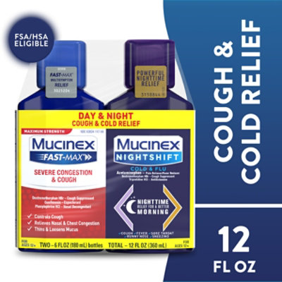 Mucinex Fstmax Cough C&f 2x6 Fl Oz - 12 FZ - Image 2