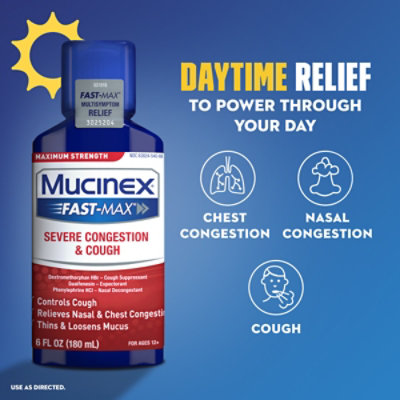 Mucinex Fstmax Cough C&f 2x6 Fl Oz - 12 FZ - Image 4