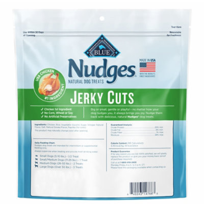 Blue Buffalo Nudges Bite-Sized Chicken Pieces Jerky Bites Dog Treats In Bag - 16 Oz - Image 2