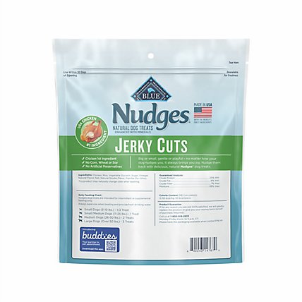 Blue Nudges Jerky Cuts Natural Chicken Dog Treats Bag - 10 Oz - Image 5