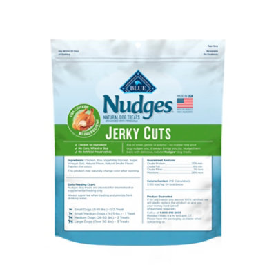 Blue Buffalo Nudges Jerky Cuts Dog Treats with Natural Ingredients Chicken - 10 Oz - Image 2