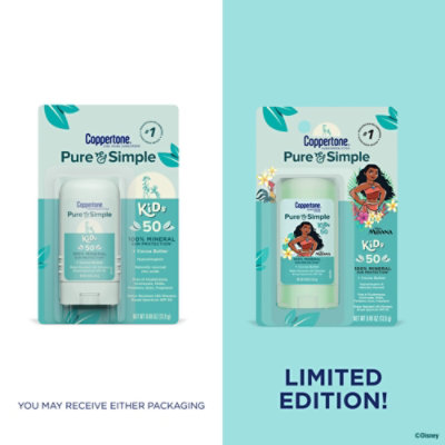 Coppertone Pure & Simple Kids Stick Spf50 .49oz - .49 OZ - Image 2