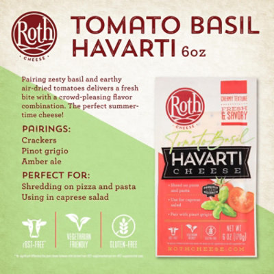 Roth Tomato Basil Havarti Deli Cuts - 6 OZ - Image 5