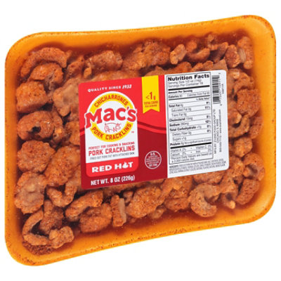 Macs Red Hot Pork Cracklins Chicharrones - 8 OZ - Image 2