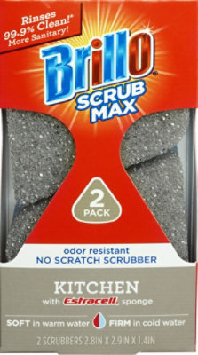 Brillo Scrub Max Kitchen Scrubber Sponge - 2 CT - Image 2