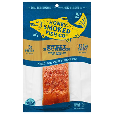 Honey Smoked Fish Salmon Sweet Bourbon - 8 OZ - Image 2