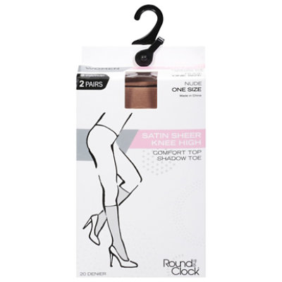 Infini Rtc Wmn 2pk Shr Knee Hgh Nude - EA