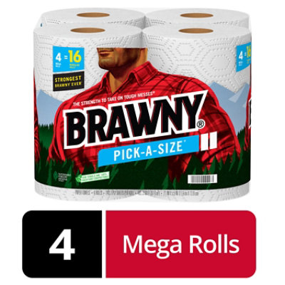 Brawny Tas 4 Mega Paper Towel 4 RL JewelOsco