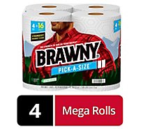 Brawny Tas 4 Mega Paper Towel - 4 RL