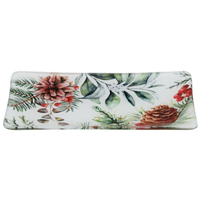 White Spruce Rectangular Glass Soap Dish - 0.25 LB - Image 3