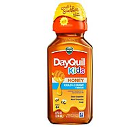 Vicks Dayquil Kids Cold And Cough Plus Mucus Relief Made With Real Honey For Kids 6 Plus - 8 FZ