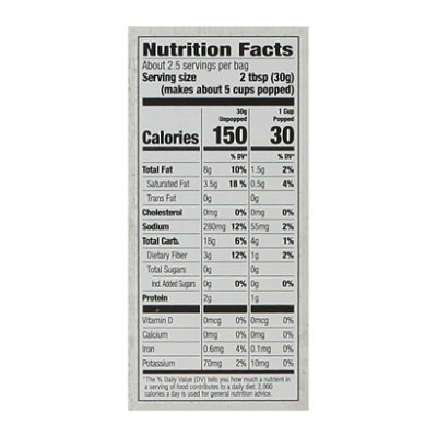 O Organics Popcorn Microwave Butter 3-2.8 Oz - 3-2.8 OZ - Image 4
