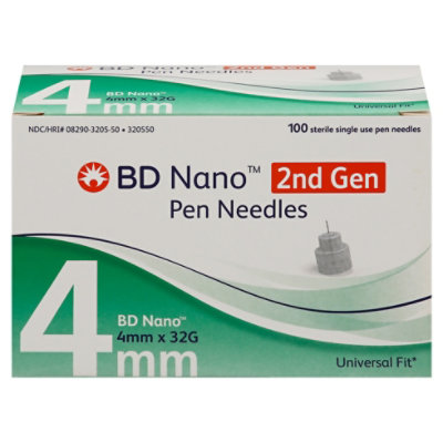 Bd Pen Needl Nano 2nd Gen 32gx4mm - 100 CT - Image 3