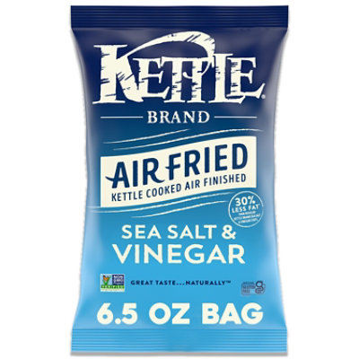 Kettle Brand Air Fried Sea Salt and Vinegar Kettle Potato Chips - 6.5 Oz - Image 1