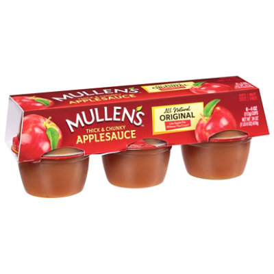 Mullens Original Recipe Thick And Chunky Applesauce - 6-4 Oz - Image 1