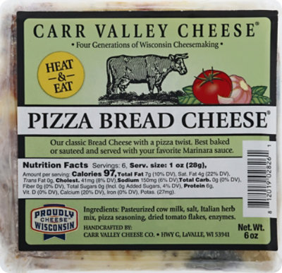 Carr Valley Cheese Bread Pizza - 6 OZ - Image 2