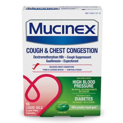 Mucinex Cough & Chest Congestion Liquid Gels - 16 Count - Image 2