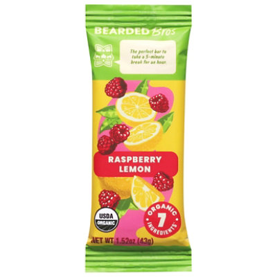 Bearded Brothers Bar Radical Raspberry Lemon Organic - 1.52 Oz - albertsons