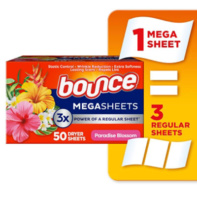 Bounce Mega Lasting Fresh Outdoor Fresh & Clean Dryer Sheets - 50 Count - Image 1